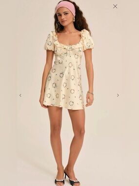 laramie mini dress For Love & Lemons Laramie Dress - Lavender Floral
